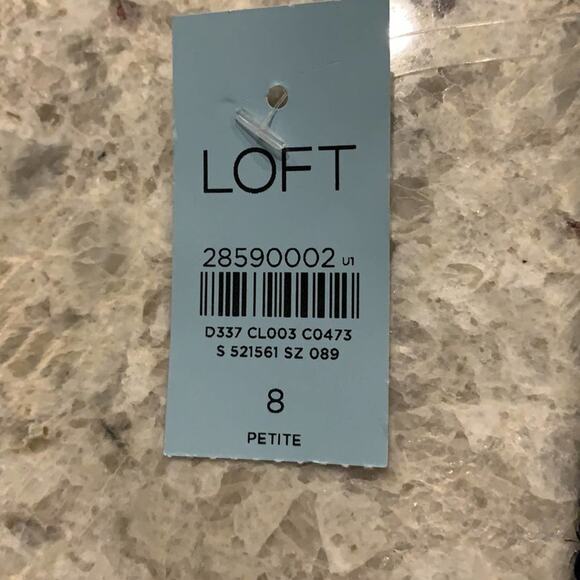 Loft sparkly blue mini skirt. Size 8p - Picture 16 of 16